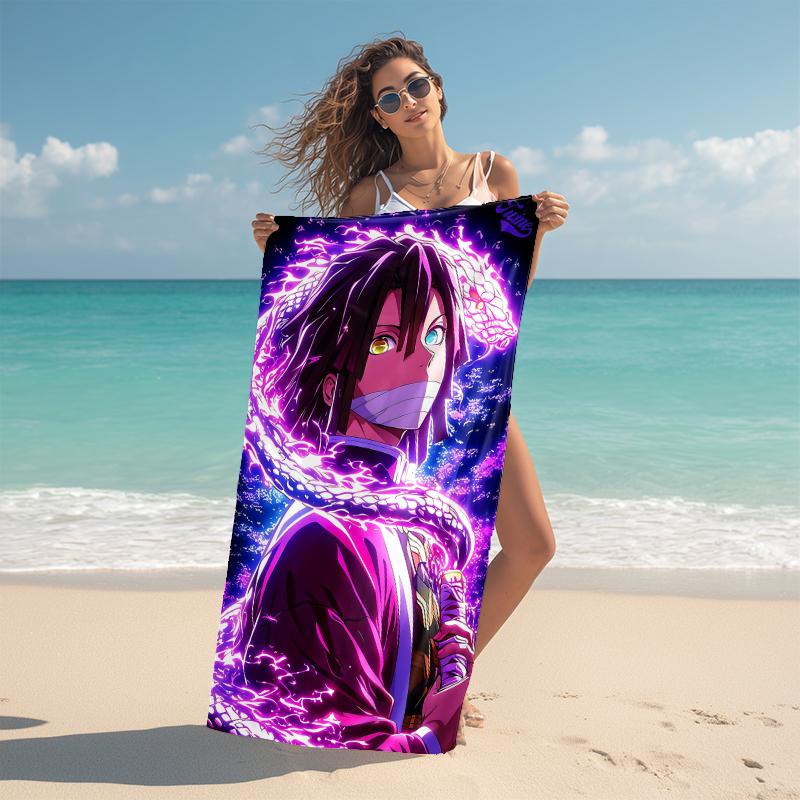 1Pc Moon Warrior Beach Towel Microfiber Beach Towel Thin Absorbent For Beach Swimming Yoga Bath Sports 0917304