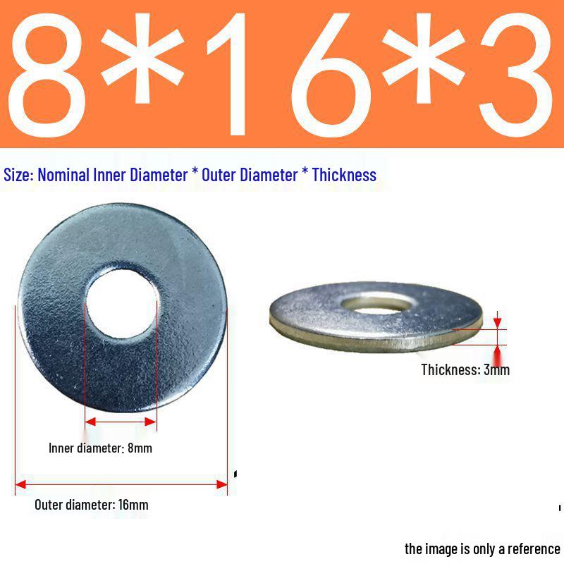 Galvanized Flat Metal Washer Spacer M3-M60