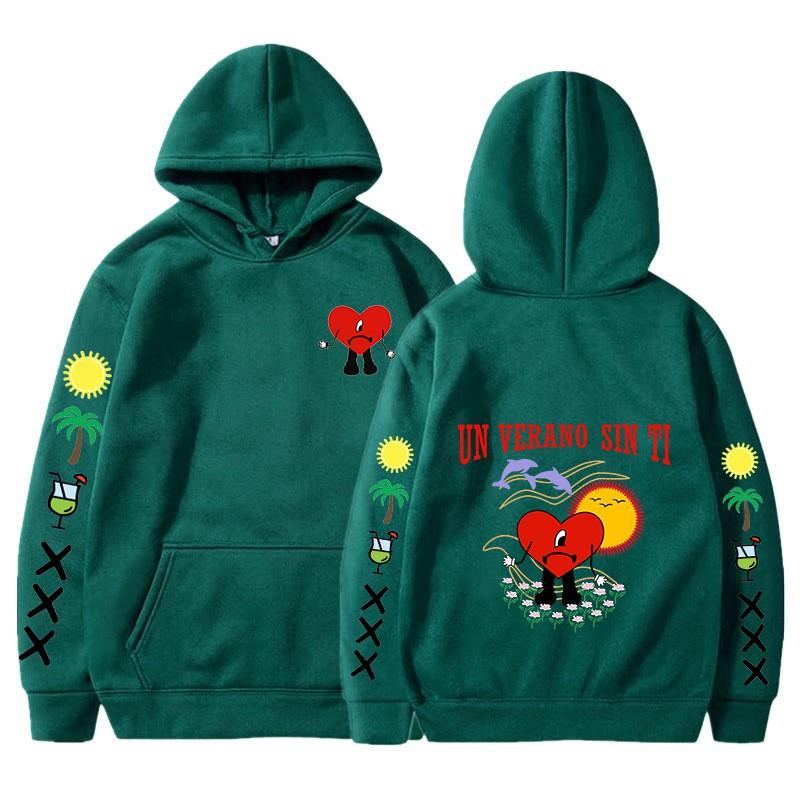 Bad Bunny Un Verano Sin Ti Hoodie Men Women Casual Graphic Sweatshirt