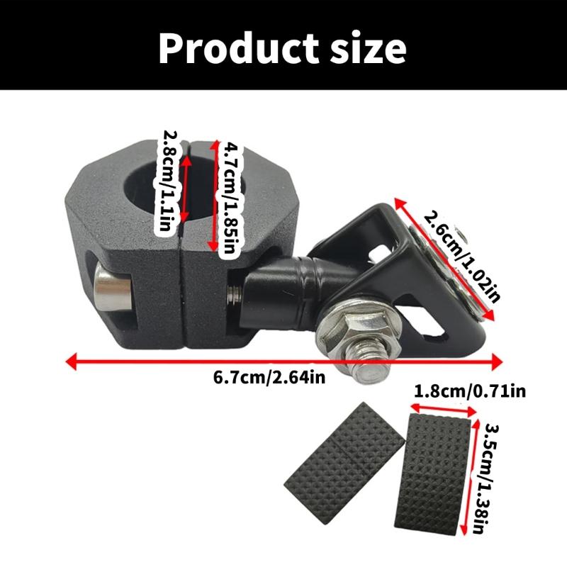 Motorcycle Spotlight Mount Bracket Handlebar Mounting Bracket Motorbike Accessories Aluminum Head Lamp Clamp Holder