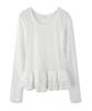 AVANDRESS Ella Flower See-Through Frill Tee_2 Colors