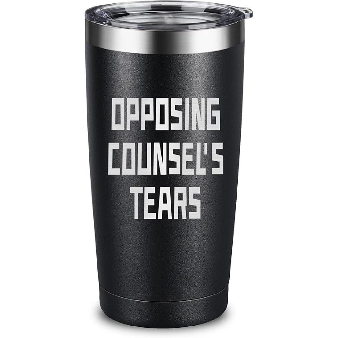 

ARIABLE Слезы оппонента - Подарки для юристов для мужчин и женщин, Забавный подарок для юриста, параюриста, студентов-юристов на выпускной - Opposing Counsel s Tears