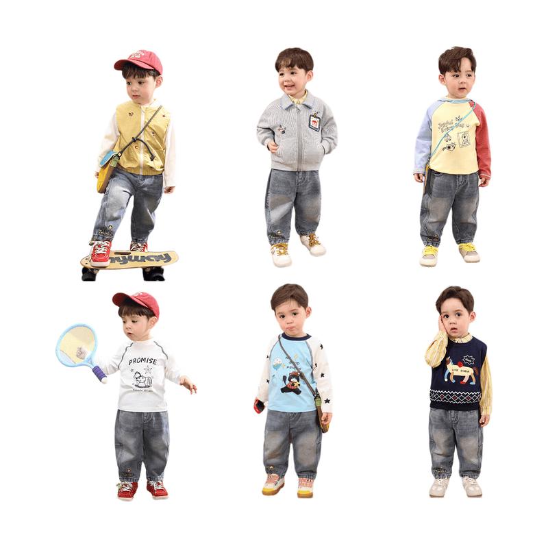 LUSON Baby Boy s Soft Denim Jeans 80 джинсовый синий