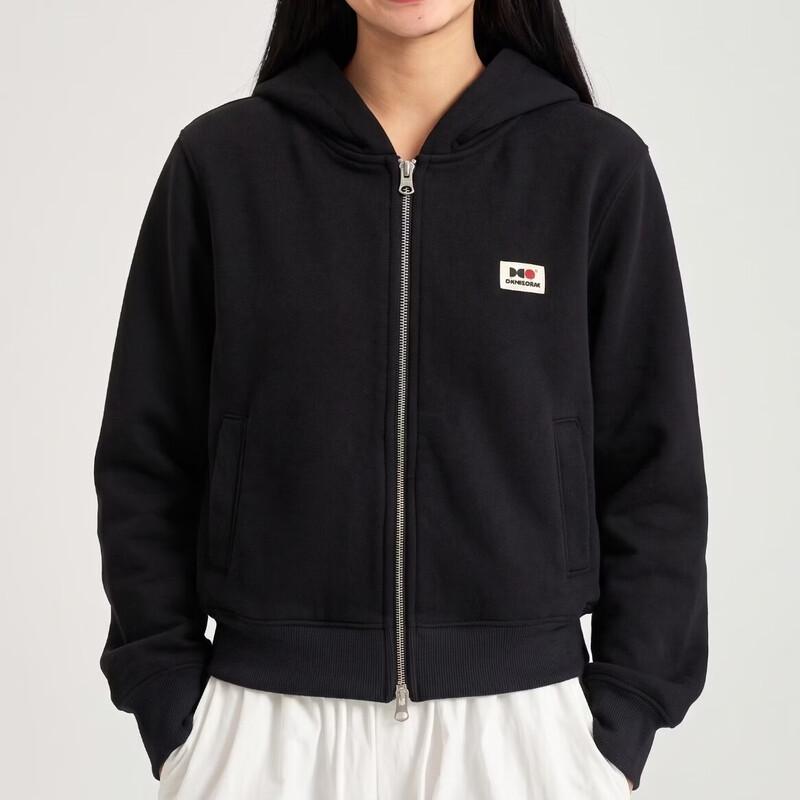 OWOX Retro Style Double Zipper Hooded Sweatshirt