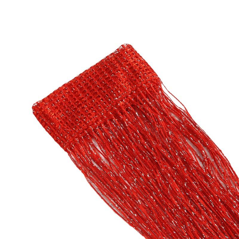 Özel Gümüş İplik Perde 1x2m - Şifreli Asılı Bölme Dekorasyonu