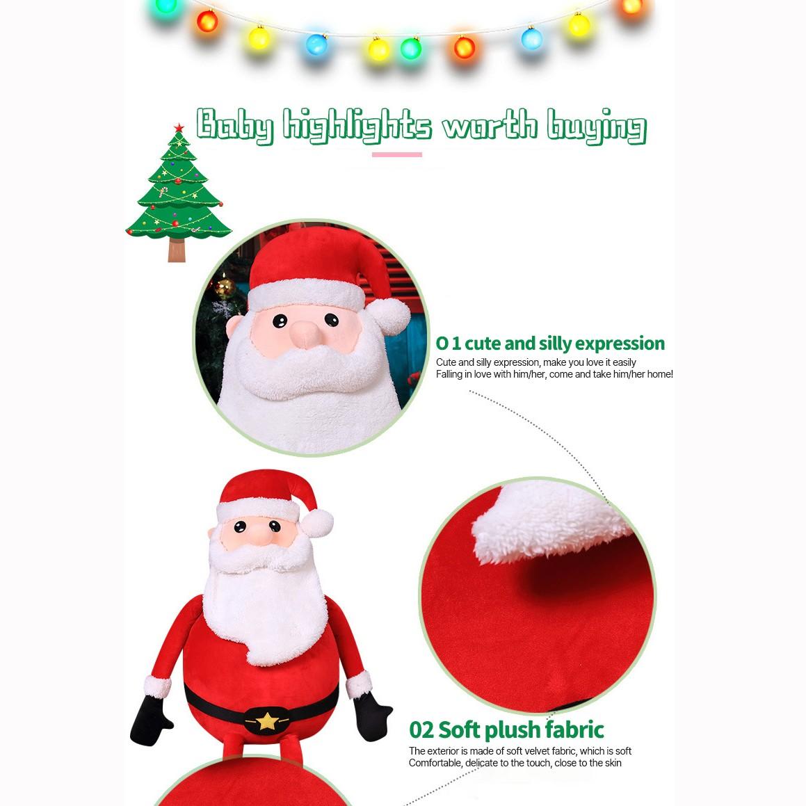 

Рождественская длинноногая кукла, плюшевая игрушка, рождественский детский подарок, украшение окна 60cm/ 23.62in