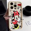 Pink Minnie Mouse Phone Case For iPhone 17E 11 12 13 14 15 16 17 Pro Max Fundas 17 Air Plus 16e Mini Silicone Back Cover