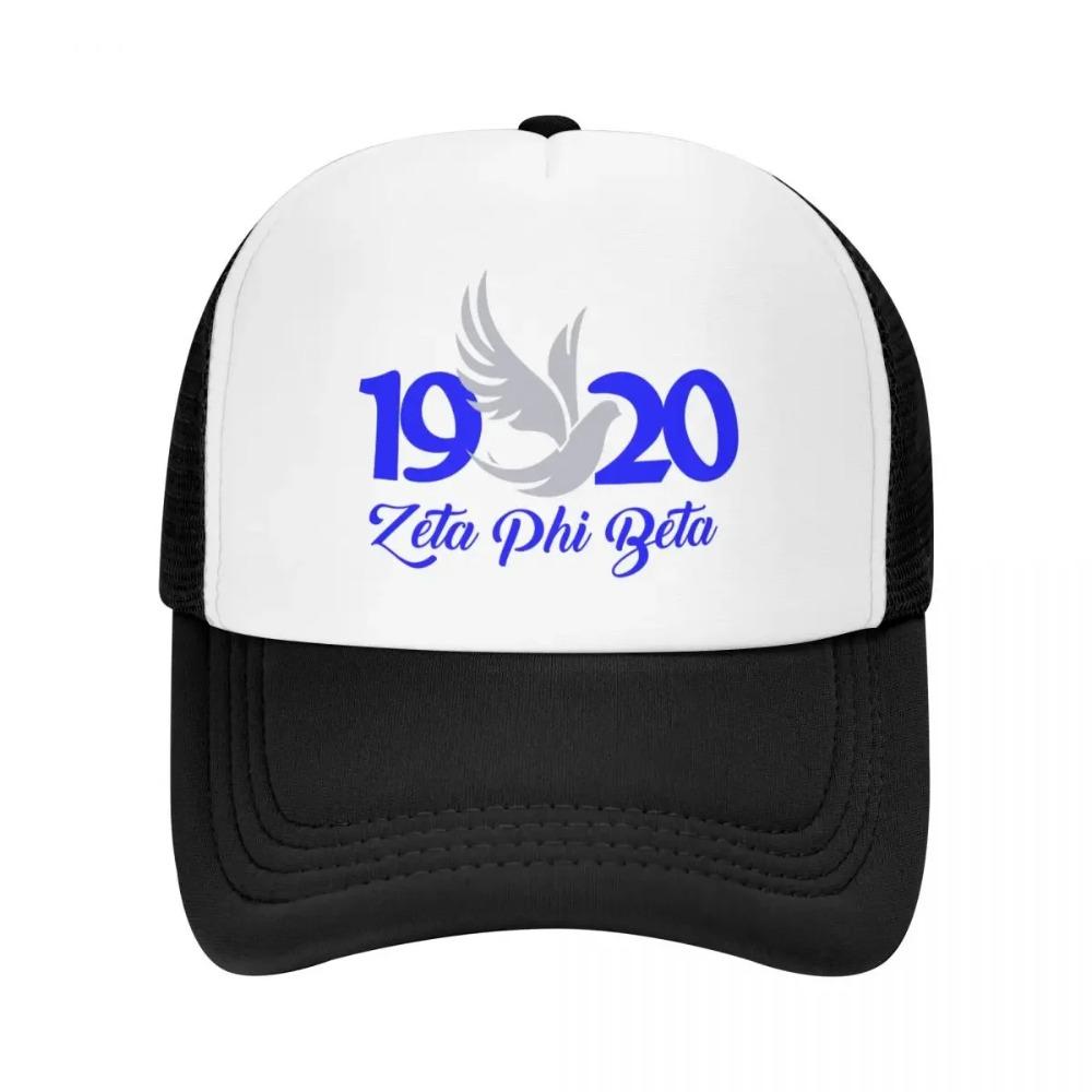 Custom Classic Zeta Phi Beta Baseball Cap for Men Women Breathable Trucker Hat Sun Protection Snapback Hats
