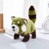 Electric Plush Red Panda Toy Interactive Walking Tail Wagging Raccoon Doll Handmade Toddlers Educational Simulation Stuffed Animal Toy
