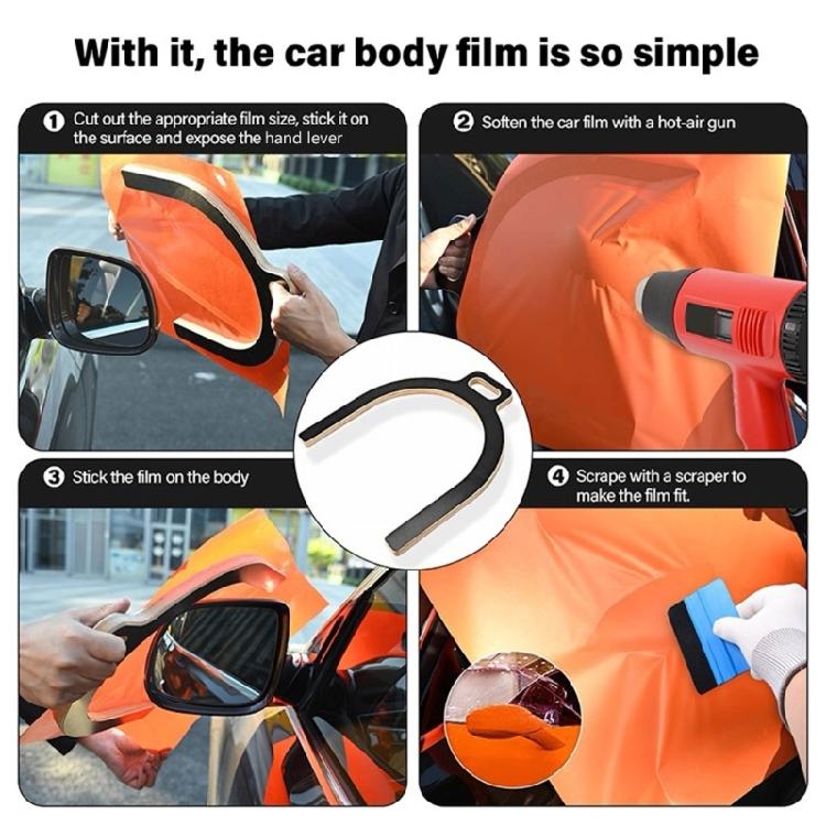 Car Wrap Tool Rearview Tints Protection Styling Installation U Shape Bumper Wrap Application Tool Applicator