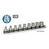 TONE Impact Torx Socket Set 9 Pieces (with Holder), HATXE409, 12.7mm (1/2") Drive,