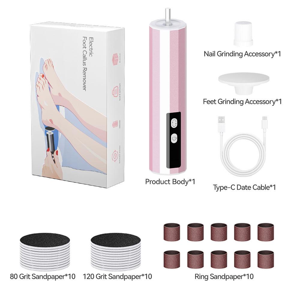 Electric Grinder Foot Pedicure Skin Grinding, Cocoon Removal and Polishing Nail Art Machine Multi-speed Speed Regulation Household Use