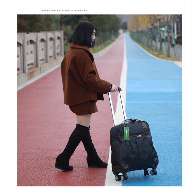 Oxford Universal Faltbarer Reise-Trolley-Tasche - Großes Fassungsvermögen, Unifarbe, Handgepäck für Frauen