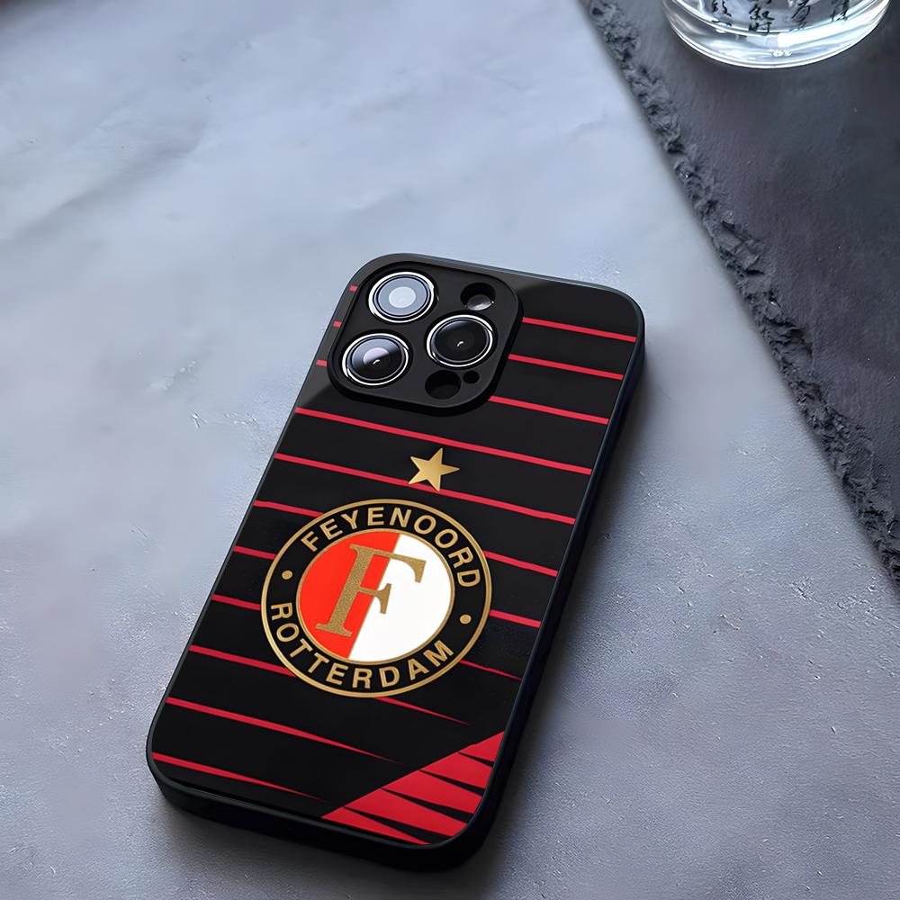 F-FeyenoordS Football Club Phone Case Tempered Glass For IPhone 17 13 14 16 12 15 11 Pro Max Plus Mini X XR SE2020 Coque