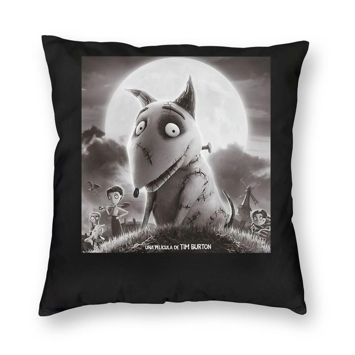 Sparky Frankenweenie Film Pillowcase Polyester Linen Velvet Pattern Zip Decor Throw Pillow Case Home Cushion Cover 30cmx30cm