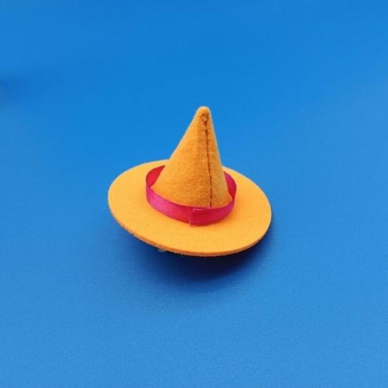 4pcs/set Cute Halloween Car Ornaments Mini Magic Hat Wizard Hat Ornaments Decor