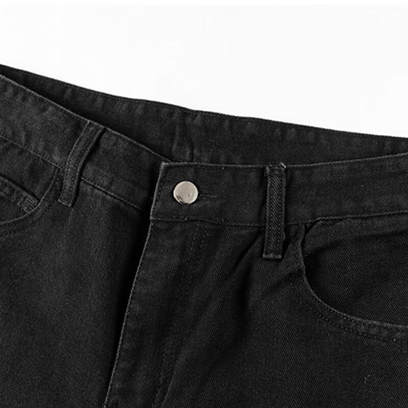 NASA MARVEL Men's Vintage Flared Loose Wide-Leg Jeans