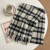 Selected 100 Small Wool Scarves Autumn and Winter Classic Plaid Scarves Unisex Warm Scarves