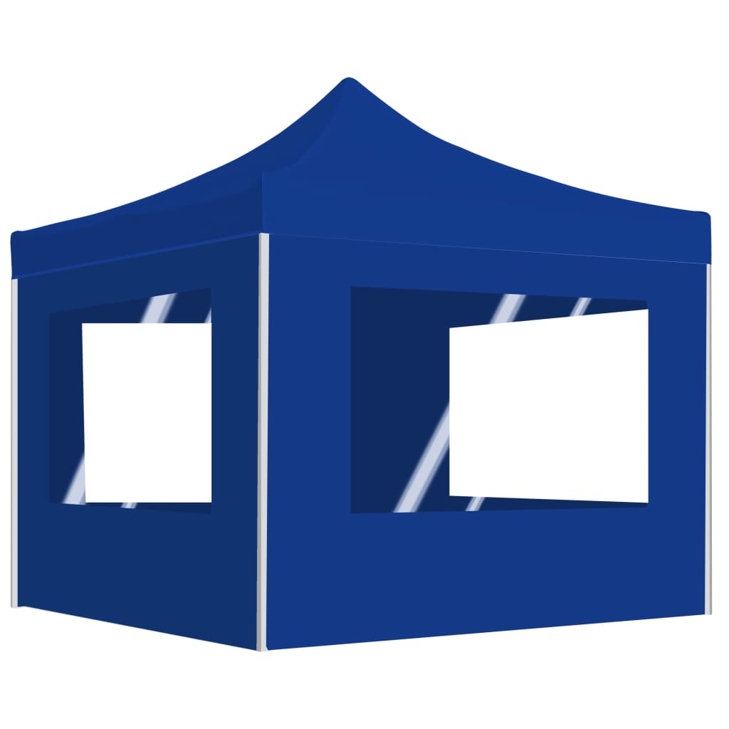 Profi Party Tent Foldable with Walls Aluminum 2*2 M Blue