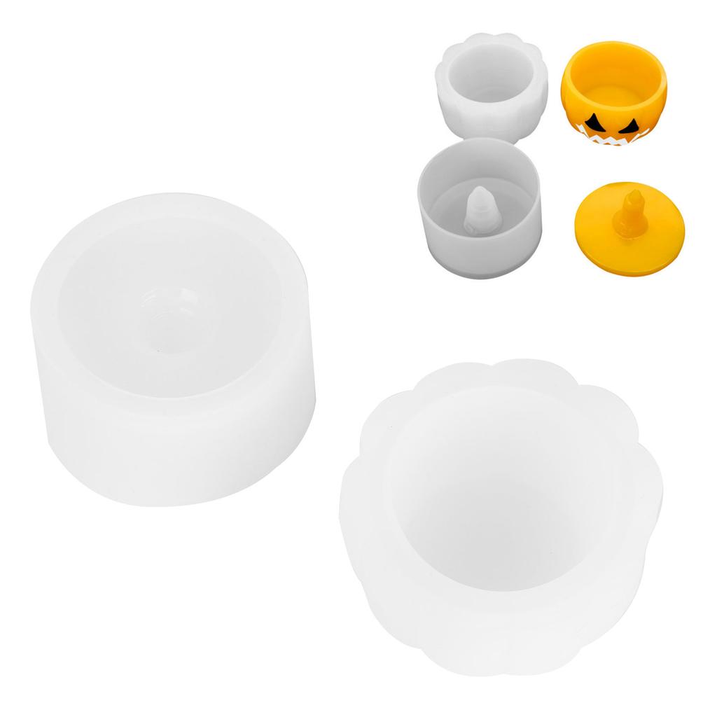 DIY Epoxy Silicone Storage Box Mold Hand Craft Halloween Pumpkin Storage Box Mold