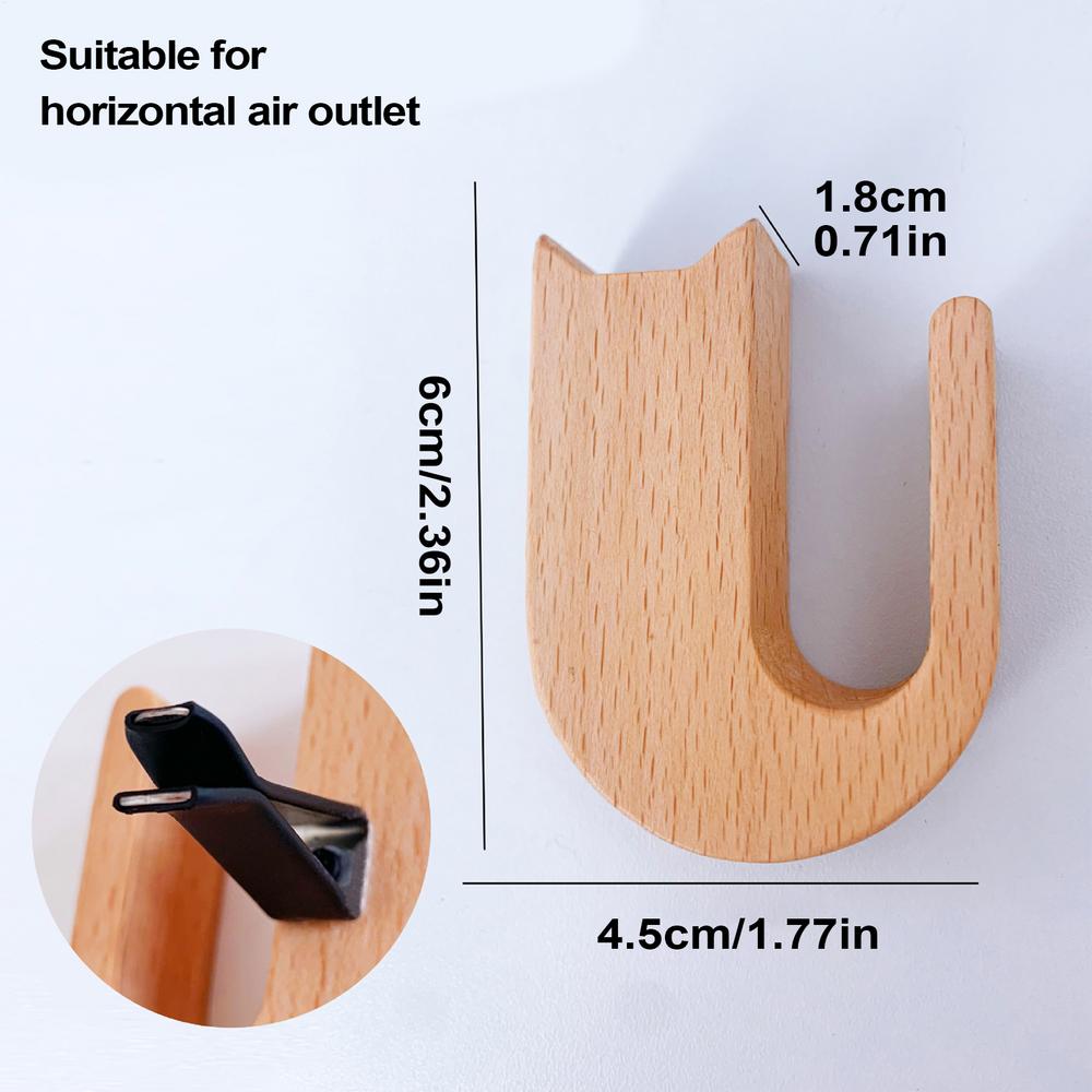 Auto Blumenvase Lüftungsschlitzklemme Luftauslass Glas Vermehrung Pflanzenhalter Holz Automobil Ästhetische Innendekoration für Limousine