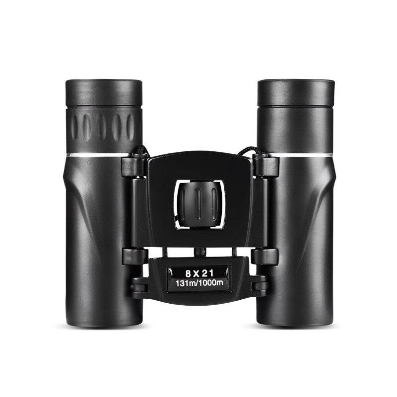

8X21 Mini Binoculars Non-infrared Low Light Green Film Children s Telescope LS чорний