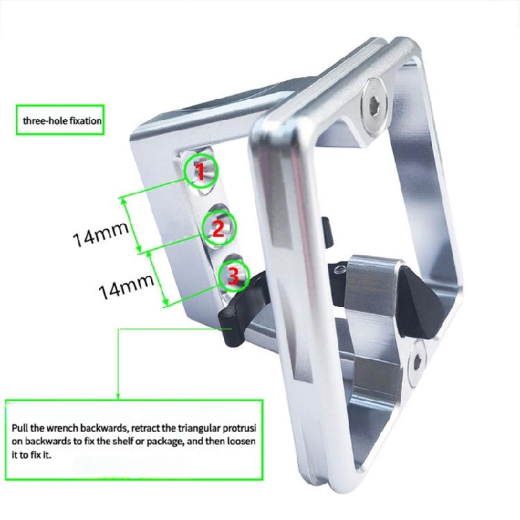 Folding Bike Front Carriers Adapter Aluminum Alloys Mount Base Folding Bag Cargo Rack Bracket Front Shelf Mount Carriers