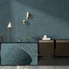 10 Meters / Roll 3D Self-adhesive Thicken Waterproof Wallpaper Linen Textured Pure Color Home Decorative Refurbished Sticker