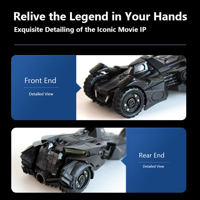 JADA 2015 Arkham Knight Batmobile 1:32 Die-Cast Model - Primer Black with Free-Rolling Wheels JD98718
