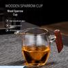 Shengfuyuan Wooden Handle Heat-Resistant Glass Tea Pitcher