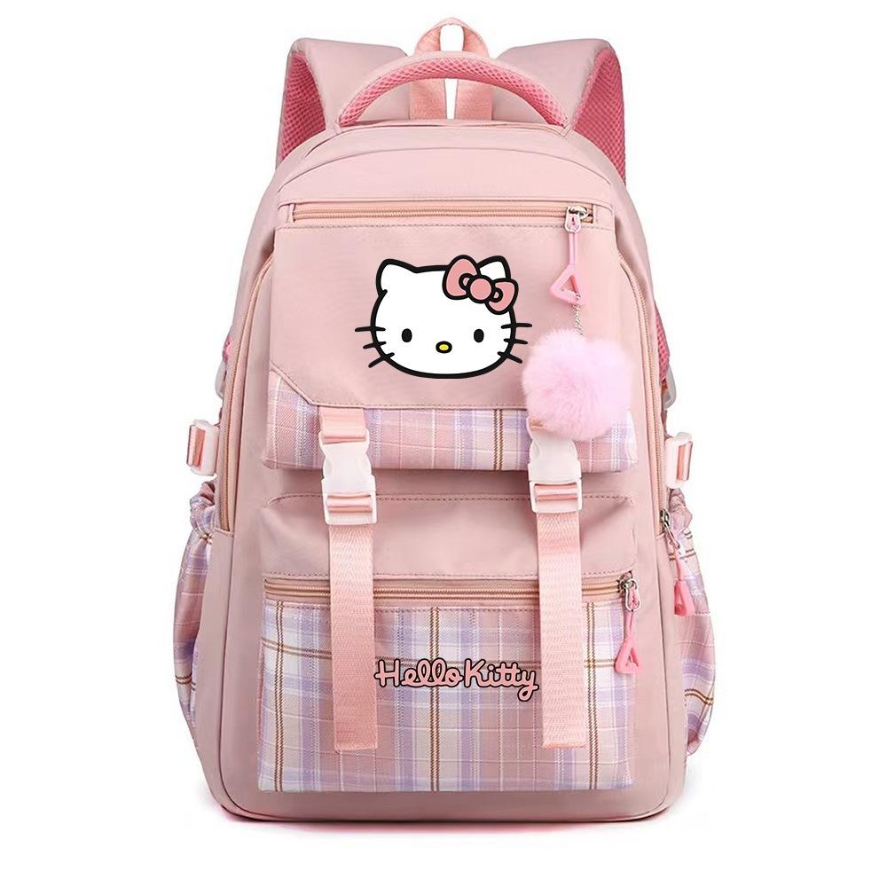 Printed Backpack Female Japanese Cute Primary School Student Junior High School Large Capacity Schoolbag розовый