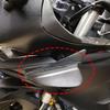 1Pair Motorcycle Side Winglets Air Deflector Wing Kit Spoiler Gloss Carbon Fiber