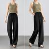 HSTYLE Linen Blend Wide-Leg Casual Pants for Women