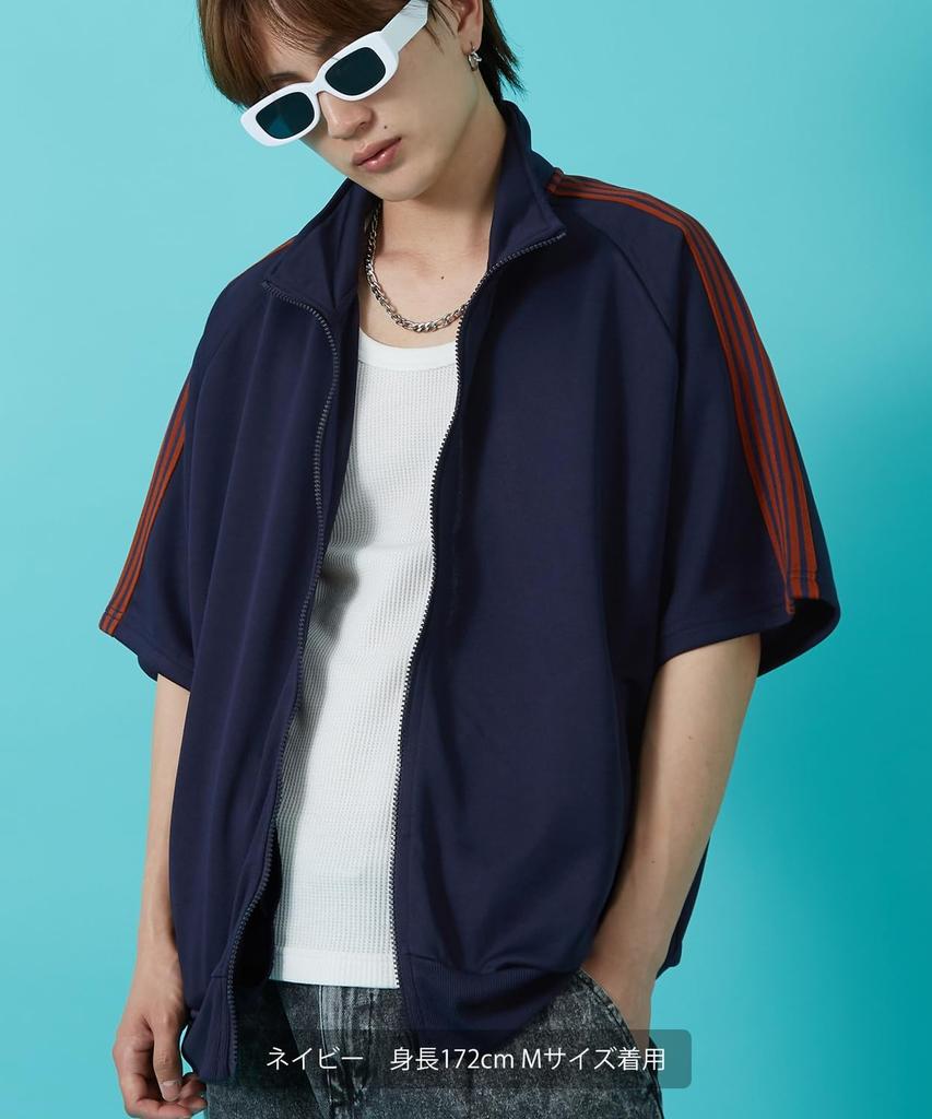 [IMPROVES] [SIDEWAYSTANCE] Line Jersey Short Sleeve Track Jacket