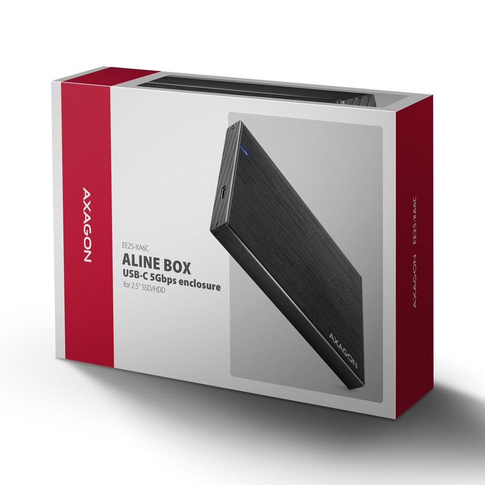 EE25-XA6C USB-C 3.2 Gen 1 SATA 6G 2,5 inci 5Gbps