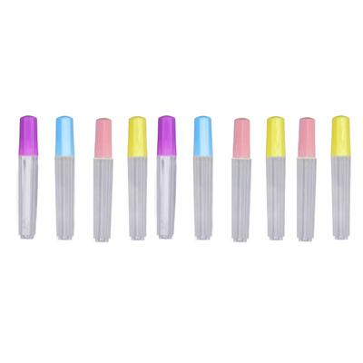 10Pcs Sewing Needles Container Clear Durable Plastic Wide Application Needle Storage Tubes Foe