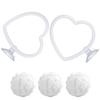 2Pcs/set White Betta Exercise Ring Plastic Bettas Fish Enrichment Toys Ring  for Betta Fish