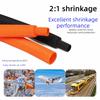 Inner Diameter 10mm Braided Cable Sleeves Flam Retardant Shrinkable Wire Wrap Sheath Length 1-3M PET Material Heat Shrink Tube