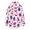 Ladies Fashion Casual Christmas Print Sweatshirt  Winter Long Sleeve Cardigan Jacket With Pocket Zipper Hoodie Jacket