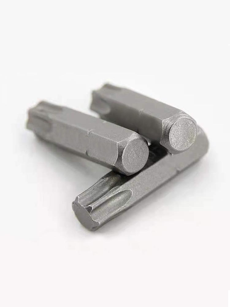 1 zoll T6 T7 T8 T9 T10 T15 Torx-schraubendreher-bit-set S2 Stahl 1/4 Zoll 6,35mm Hex Schaft elektrische Schraubendreher-bits Für Power Tools