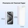 Phomemo M832 Thermal Paper Rolls for Portable A4 Thermal Compatible with M832 and for Printing Test Travel and 4 Rolls Printers, Paper, M08F,