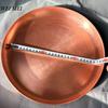 Large Size Vintage Pure Copper Coffee Cup Tray,30 cm Teacup Saucer Handcrafted Home Snack Plate,Food Disc Table Plate Tableware