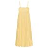 Zaprha 2025 Summer New Seaside Holiday Style Yellow Loose Backless Patchwork Dress 8232702