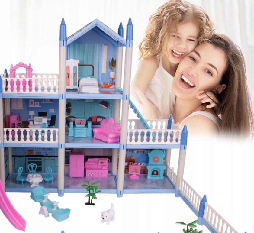 [PACZB][5] Large dollhouse Villa for children + furniture U894