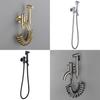 Brass Handheld Toilet Bidet Shower Faucet Sprayer Douchette WC Hygienic Bidet Washer Bathroom Tap Self Cleaning Torneira Set
