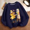 Children's Loose Round-neck Sweatshirt for Spring, Autumn and Winter, Cute Long-sleeved Loose Round-neck Coat for Boys and Girls
