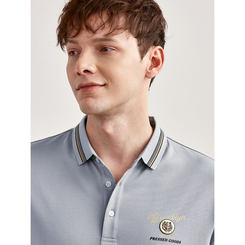 Thousand Paper Cranes Men's Classic Lapel Polo Shirt 2024 Summer Mulberry Silk Casual Short Sleeve Top 25575