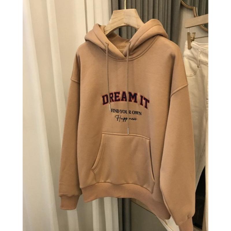Sudadera con Forro Polar Unisex Streetwear con Capucha, Sudadera con Capucha Retro con Eslogan y Forro Polar, Capucha con Cordón y Bolsillo Canguro para Uso Diario y Capas
