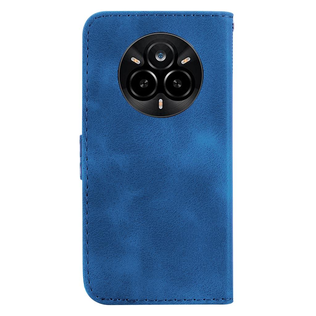 For Realme 14 Pro 5G Stand Case 7-Shaped Pattern Imprint Leather Phone Cover