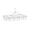 MUJI Hliníkový čtvercový 61 cm široký x 36 cm 40 44314524 Věšák, Hluboký, S klipy,